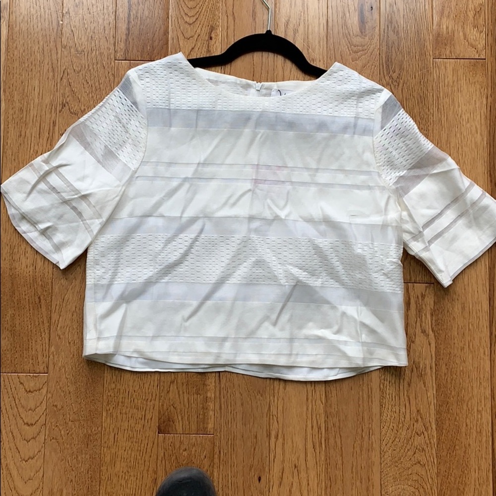 Never Worn White Dressy Crop Top